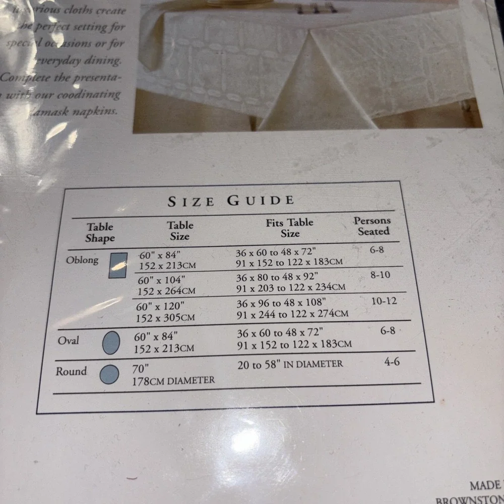 Hanukah Tablecloth Damask Oblong 60x 84 Grey‎ Festival Of Lights